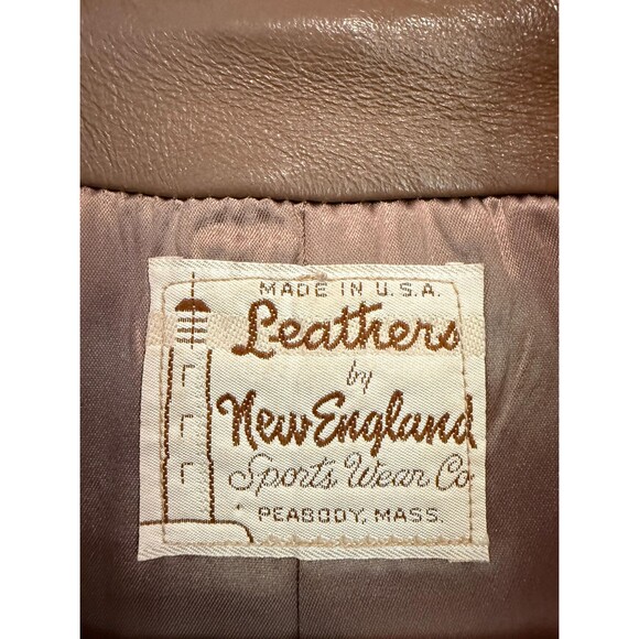 Vintage Brown Leather Button Up Jacket Womens Size XL - Picture 8 of 10